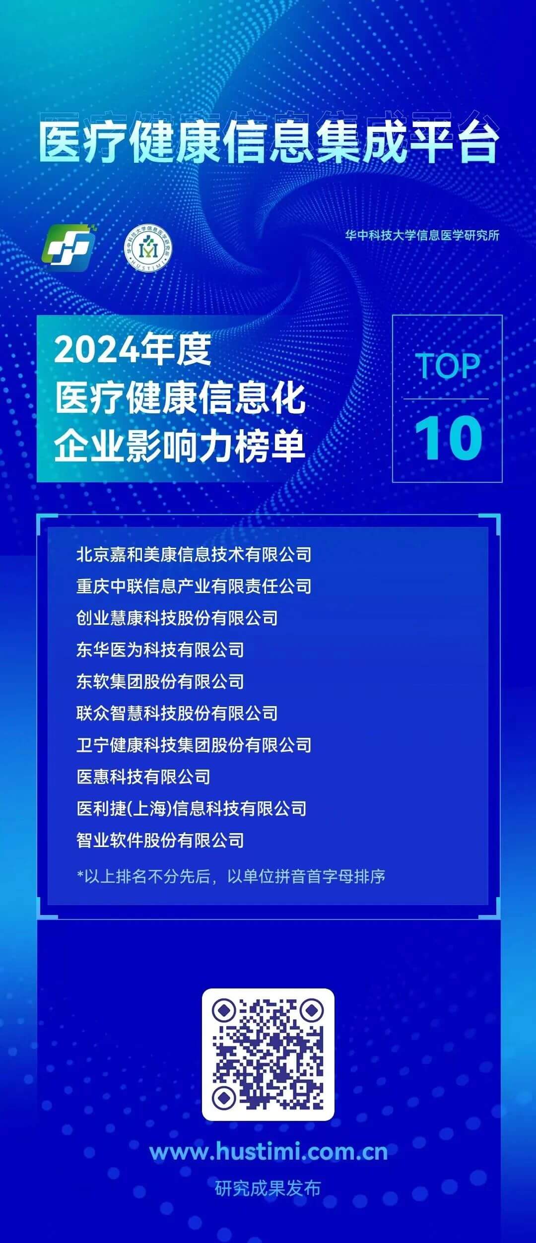 喜報｜醫(yī)利捷入選2024年TOP10醫(yī)療健康信息集成平臺榜單1.jpg